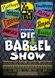 Plakat "Die BABBEL-Show"