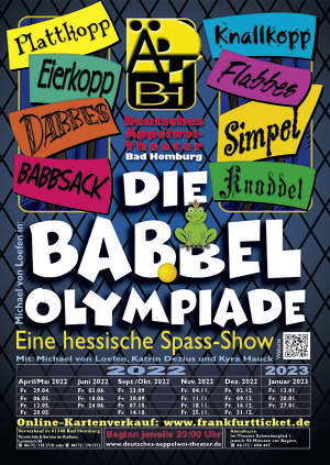 Plakat Die Babbel-Olympiade